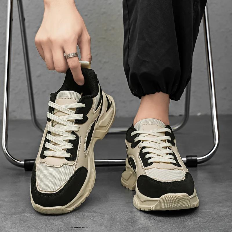 Módní nové pánské tenisky Velikost 44 Populární Sapatos Pánské boty Létající tkaní 2025 Pánské ležérní boty Pánské boty Platforma