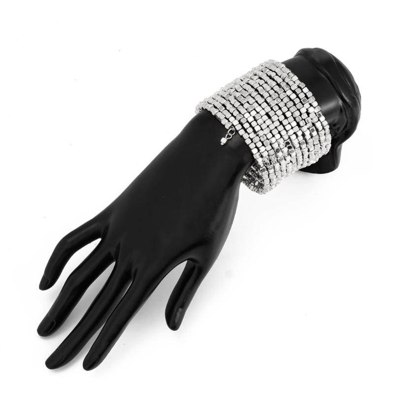 Contemporary Square CCB Bracelet Geometric Artisanal Design Sturdy Wear Resistant Jewelry For Modern Fashion Lovers