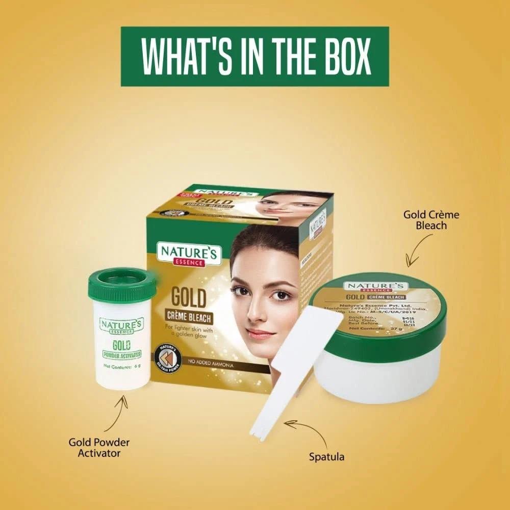 Nature's Essence Gold Creme Bleach Lighter Skin with a Golden Glow 43 Gm