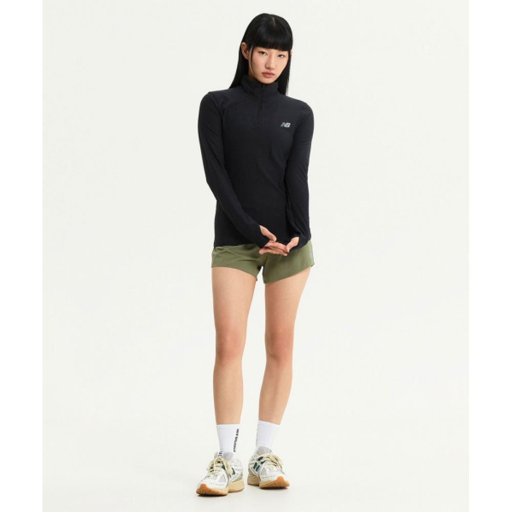 New Balance Nbnde4p012 Women Training Half Zip Up  Black 