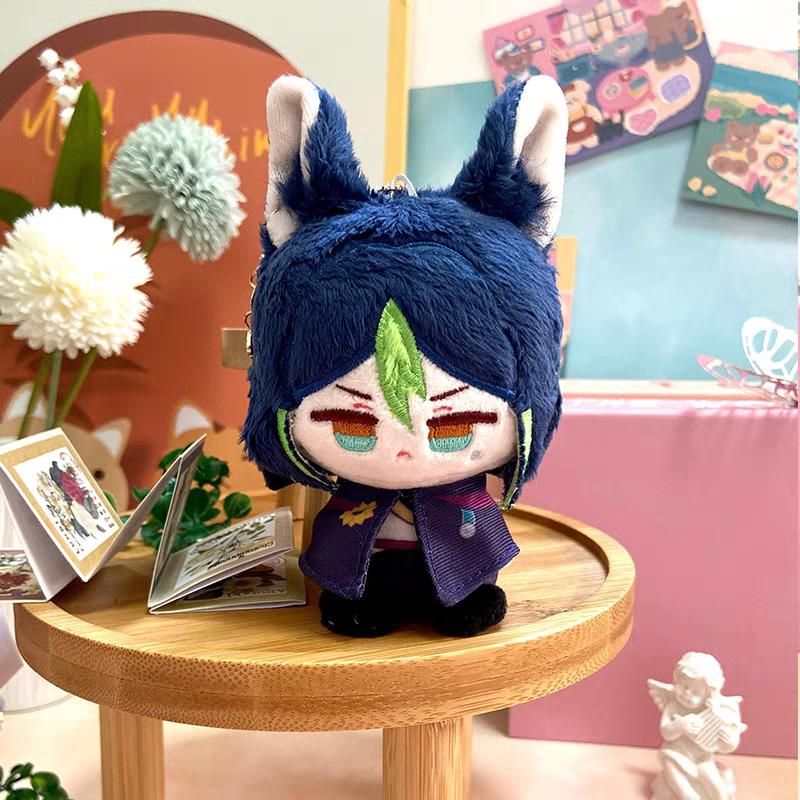 Genshin Impact Character Plush Doll Keychain Bag Pendant Anime Figure Toy Arlecchino Wriothesley Kinich Nefer Lauma Aino Jahoda