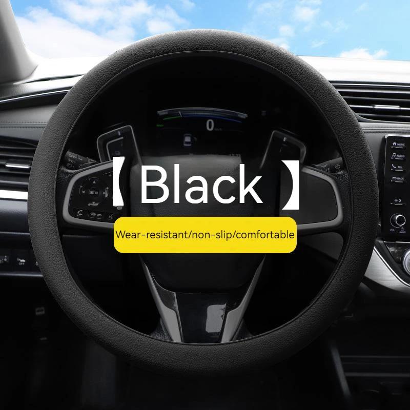 Universal Steering Wheel Cover Car Steering Wheel Handle Cover Anti-skid Wear-resistant All-season Silicone Steering Wheel A