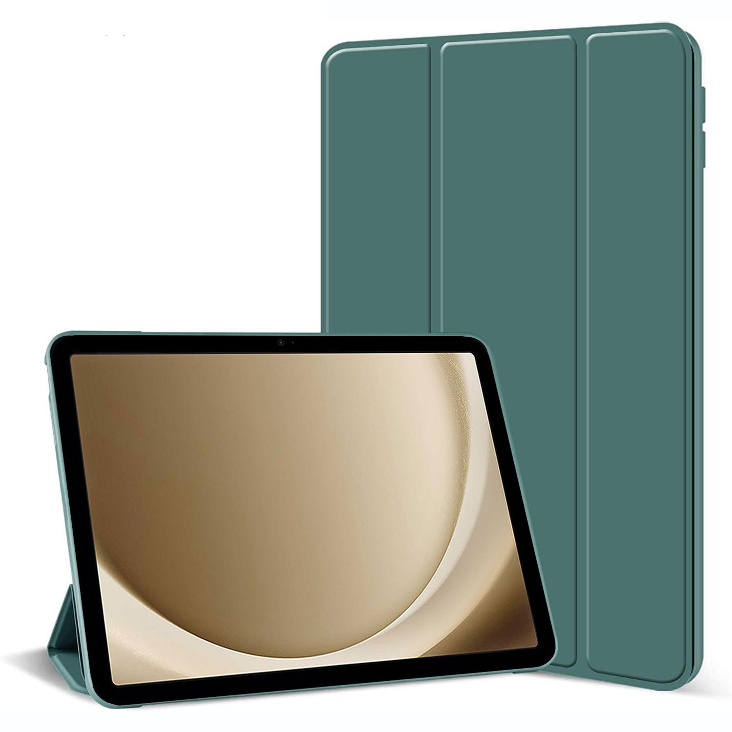 

Чехол для Samsung Galaxy Tab A11 Plus, 11-дюймовый, из ТПУ, с тройным сложением, книжка, магнитная подставка, Funda для Galaxy Tab SM-X230 X236 X226B, Обложка Tab A11 Plus 2025 темно-зеленого