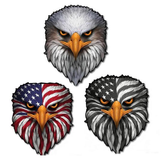 Reflecterende Adelaarsogen USA Vlag Sticker Patriotische Auto Sticker met 3D Effect Hoge Zichtbaarheid Dag & Nacht Weerbestendig Vinyl voor Auto Vrachtwagen SUV