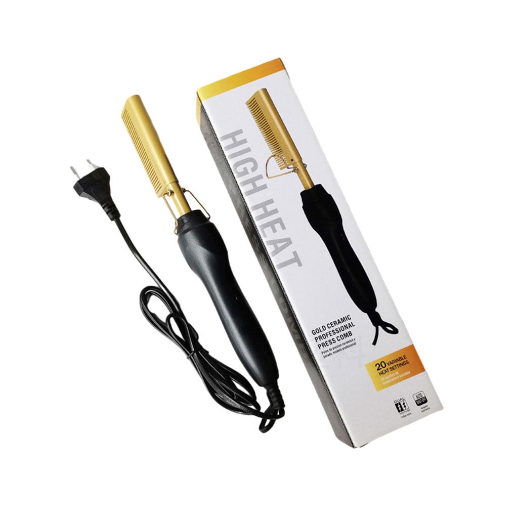 

Electric Hot Comb Hair Straightener Wide Application Multifunctional Beauty Tool Wet And Dry Dual uk plug