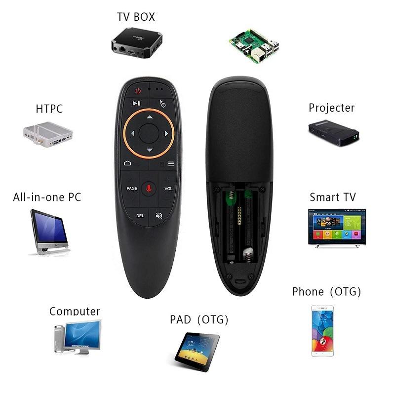 Gaminja G10S Повітряна миша Голосовий пульт дистанційного керування 2.4G Бездротовий Гіроскоп ІЧ Навчання Для H96 Max X88 Pro X96 Max Android TV Box Hk1