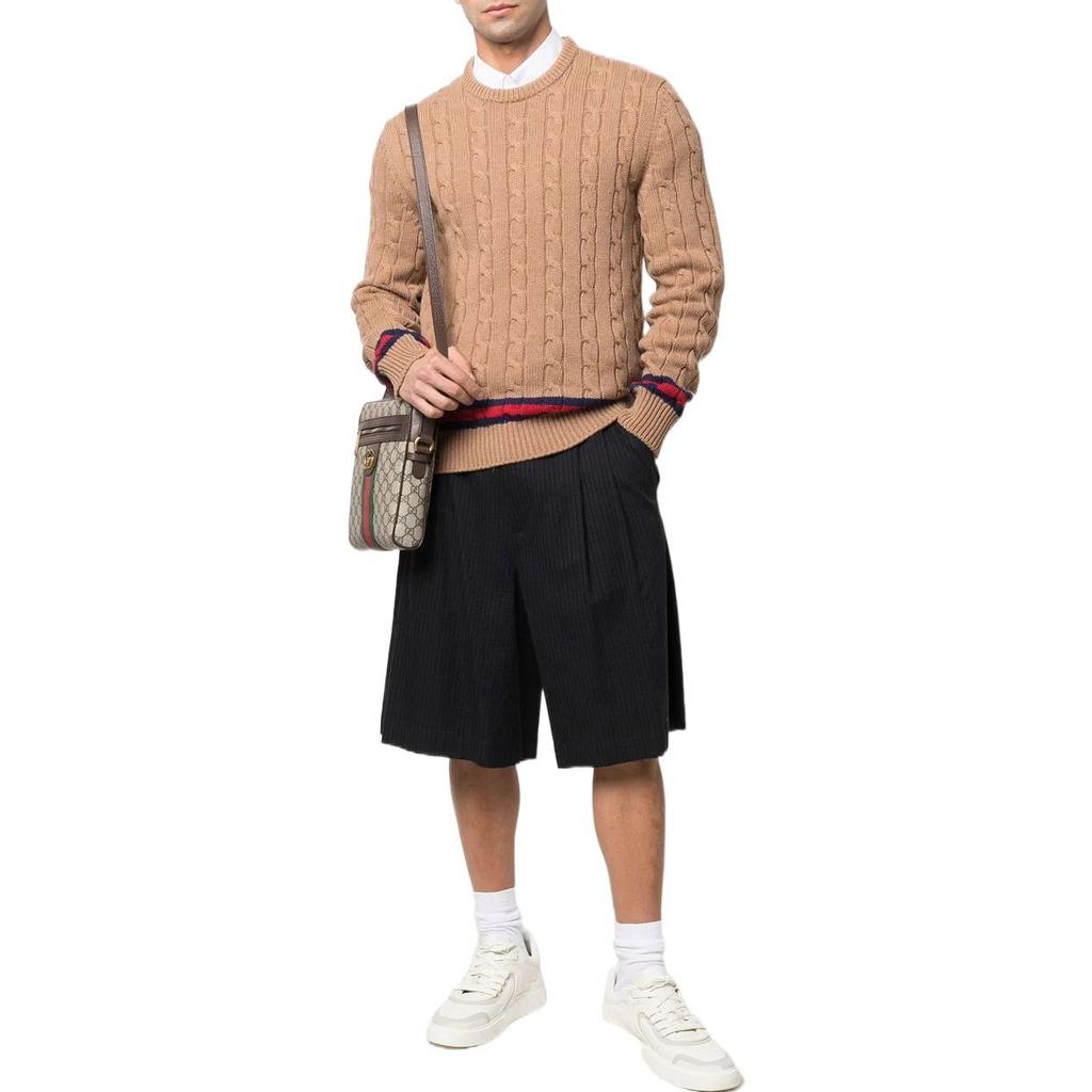 Gucci long-sleeve cable-knit jumper 673489-XKB2N-8011