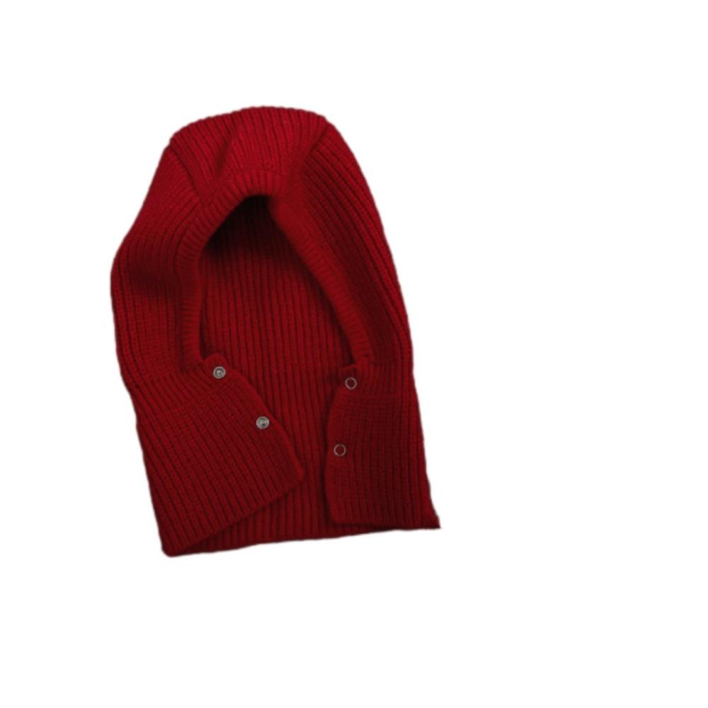 Thickened Knitted Woolen Hat Korean Style Children Plush Beanie Lovely Kids Scarf Hat Set  Toddler