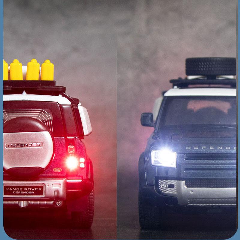 1:32 Scale Defender 2022 City ORV Alloy Car Model, Diecasts Metal Toy Sports Car Model with Sound and Light for Children Gifts