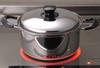 Yoshikawa Integrate Tsubame-Sanjo 22cm 4.5L Double-Handled Pot with Lid, Induction and Direct Heat Compatible, Made in Japan, SJ3396