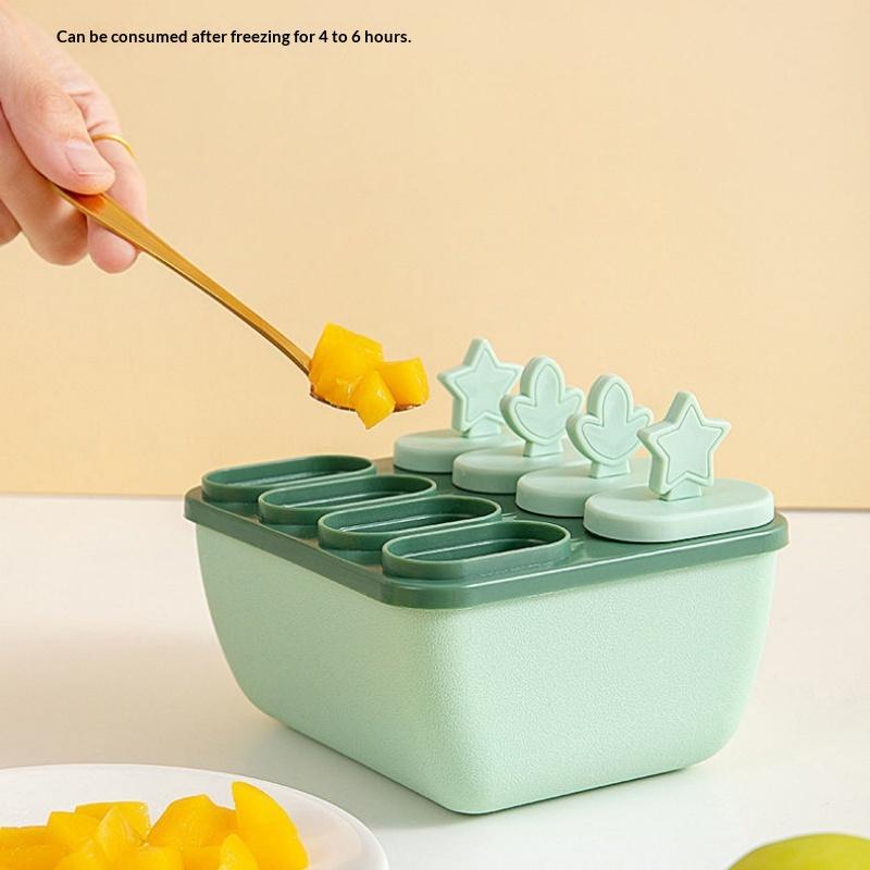 Popsicle Mould Tray 8 Cell Ice Cream Maker Multi Cell Reusable DIY Freezer Kitchen Tool For Kids Summer Party Treats