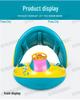 PVC Inflatable Children's Swim Ring with Canopy - Baby Water Toy Seat