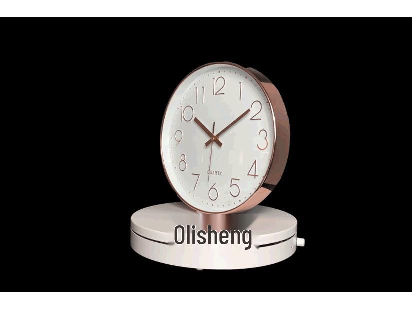 12" Silent Quartz Wall Clock for Living Room