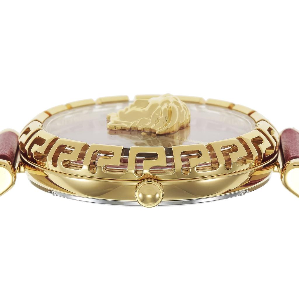 Watch Palazzo Empire Red Dial Stainless Steel Sapphire Glass Quartz 37MM Swiss Watch VEDV00319 [Versace] Women's [Item]