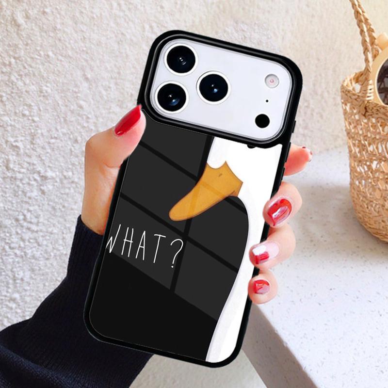 Cartoon Cute Goose Phone Case For iPhone 17 Air 16 15 14 13 12 11 Pro Max Plus