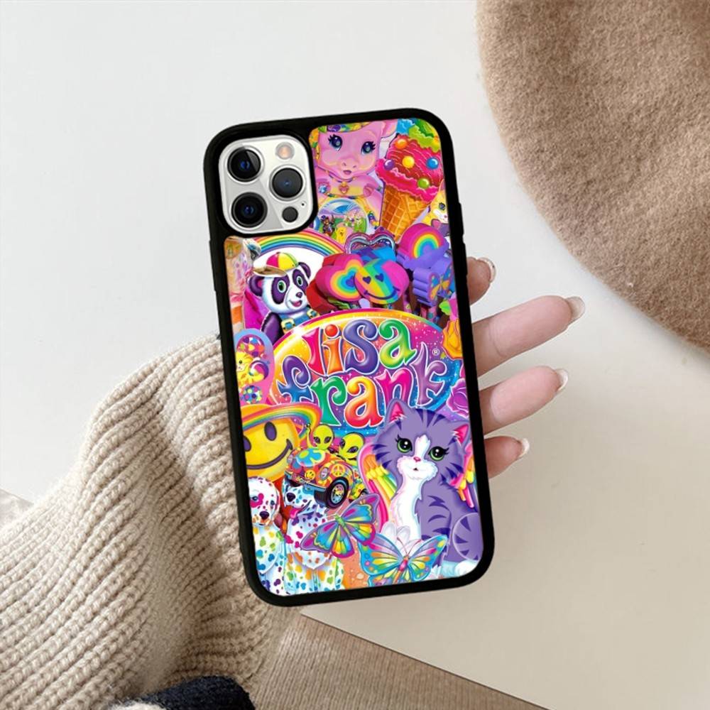 Lisa Frank Art Phone Case For IPhone 16 Pro Max 15 14 Plus 14 13 12 11 17 PC+TPU Cases Back Cover
