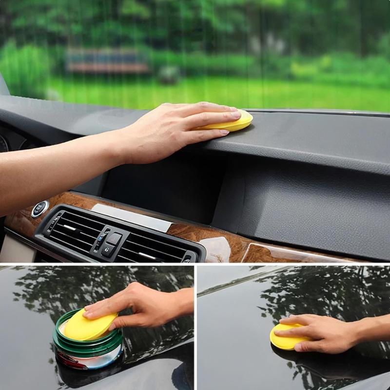 Universal 12Pcs Car Waxing Foam Polish Sponges Applicator Detail Washing Pads Wax Soft Sponge Dust Remove Car Cleaning Tool