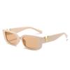Retro Rectangle Sunglasses Women/Men Unisex with Fashion V-shaped Foots Outdoor Sunshade