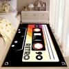 Retro Cassette Tape Design Rug Non-slip Rug Suitable for Living Room and Bedroom Sofas.
