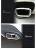 Mercedes-Benz W206 C-Class Exhaust Frame: Stainless Steel Silver, Four-Outlet Tail Pipe Set (2022 Model)