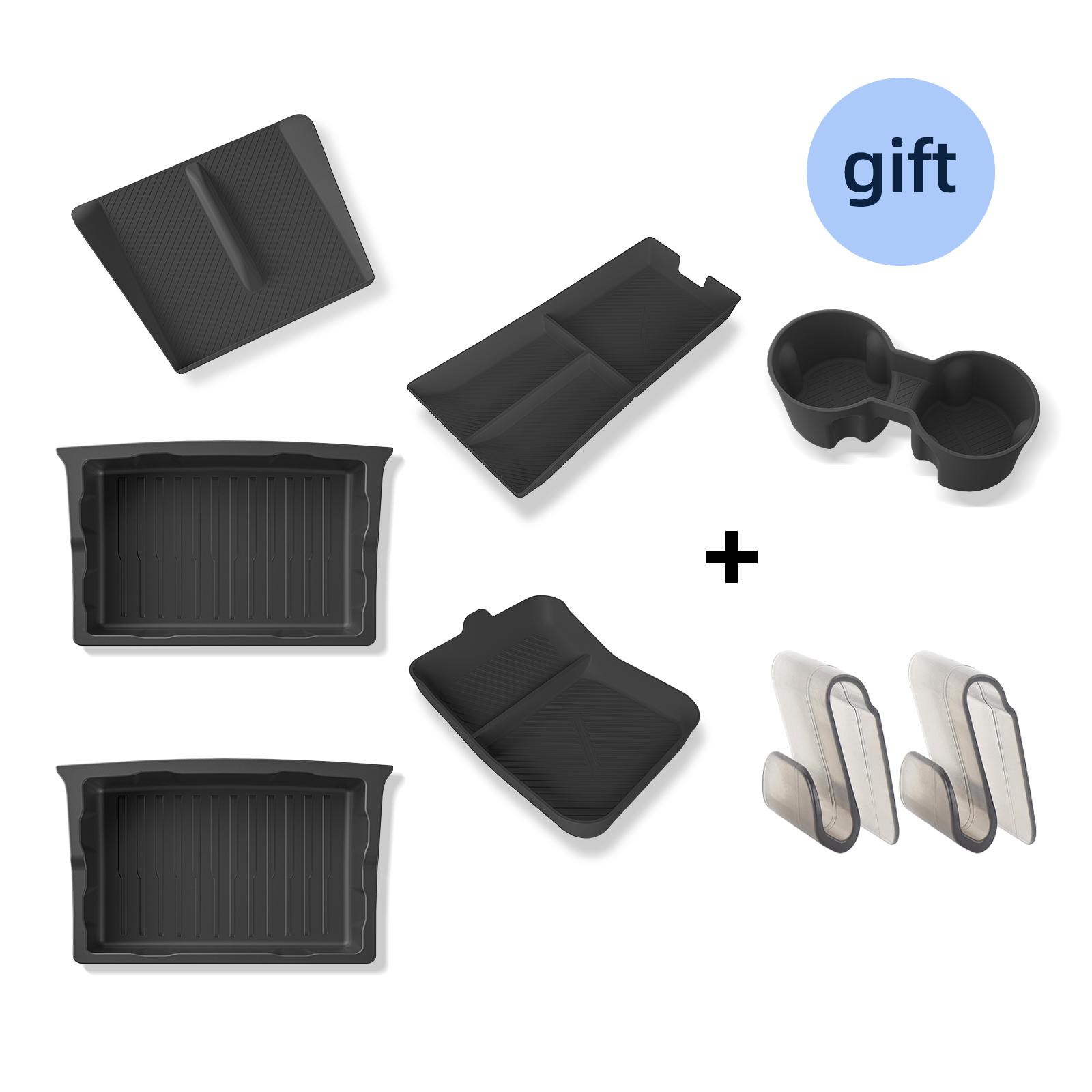 

Для Tesla Model X ящик для хранения под сиденьем, центральная консоль, беспроводная зарядная подставка, подлокотник, подставка для хранения, органайзер, лоток, аксессуары, 8 шт.