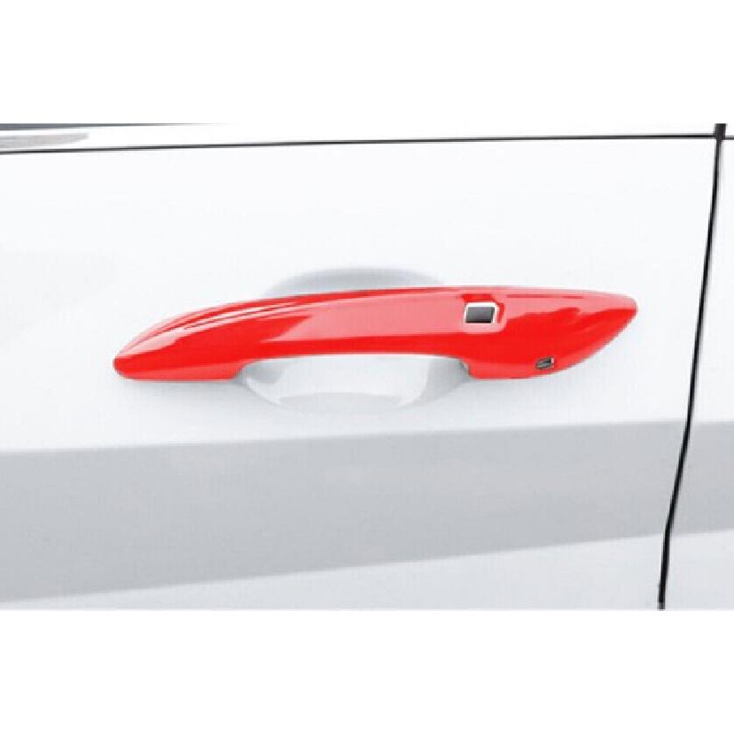 Exterior Side Door Handle Strip Trim 4* For Hyundai Elantra - Bright Red