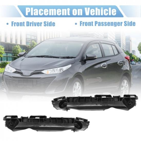 Bumper Bracket Side Retainer TWO  for Toyota Yaris Base S 1.5L L4 2007-09