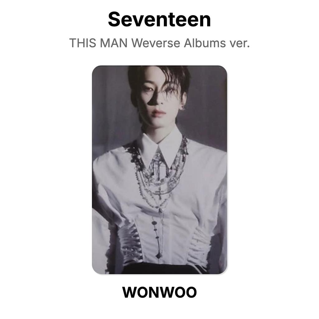 Seventeen THIS MAN Weverse Alben ver. Offizielle Fotokarte