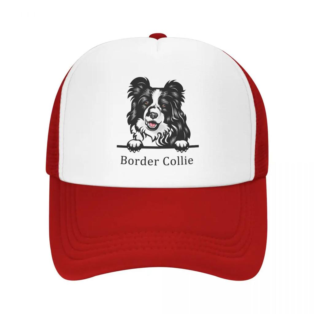 Custom Border Collie Dog Baseball Cap Outdoor Women Unisexs Adjustable Pet Animal Trucker Hat Autumn Personalized Dad Hat