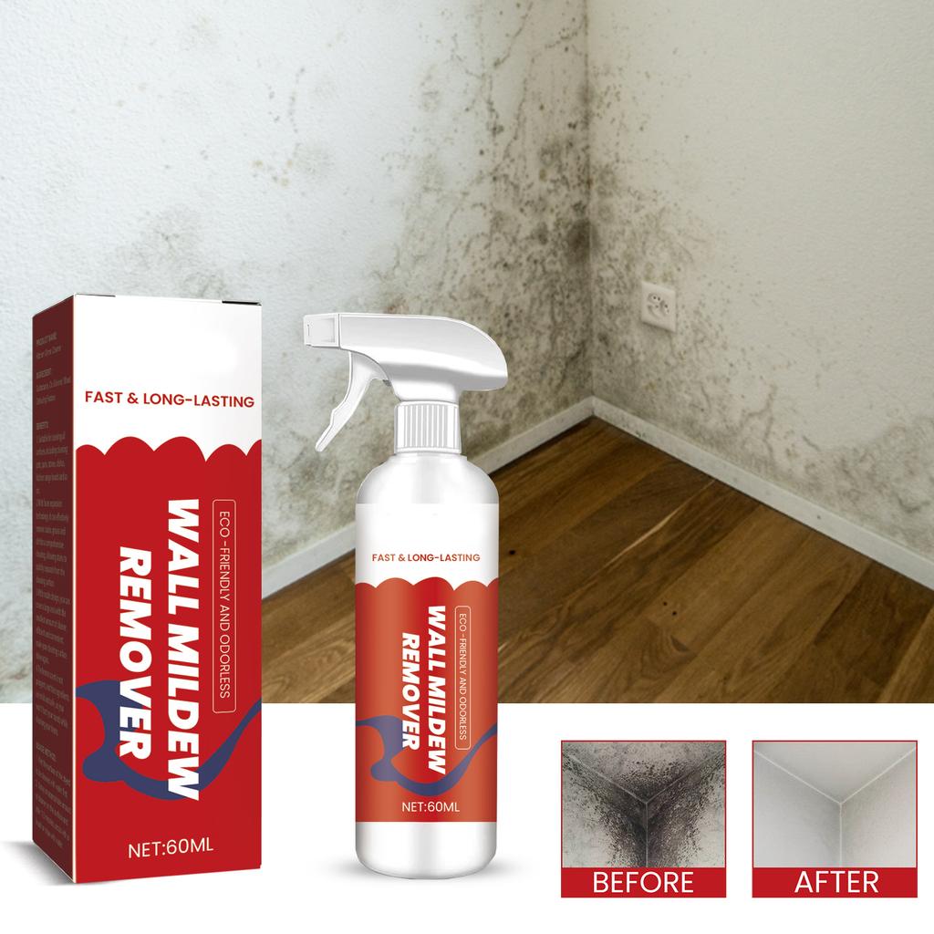 Wall Mold Remover, Bathroom Tile Floor Mold Remover, Wall Cleaning, Stain And Mold Inhibitor60ml