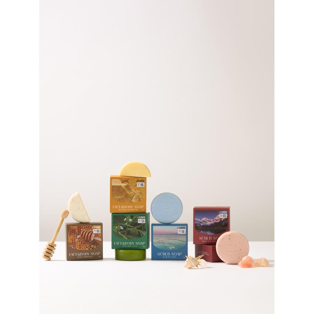 Muro Totes Meer Salz Peeling Seife 90g