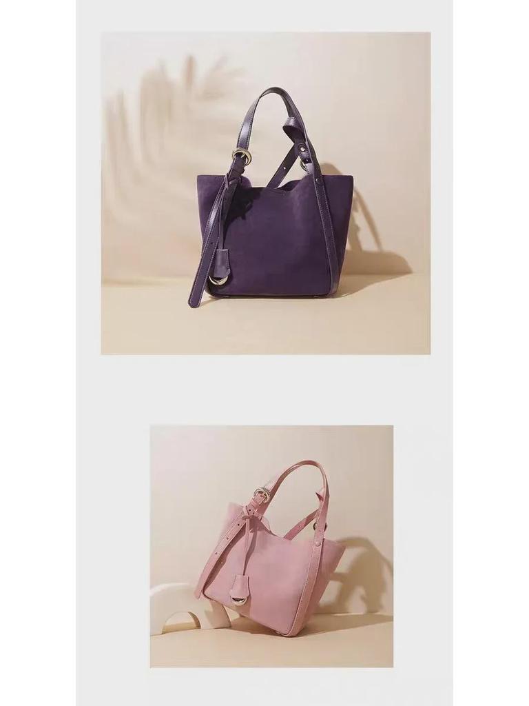 2024 Women's Genuine Leather Large Capacity Commuting Tote Bag