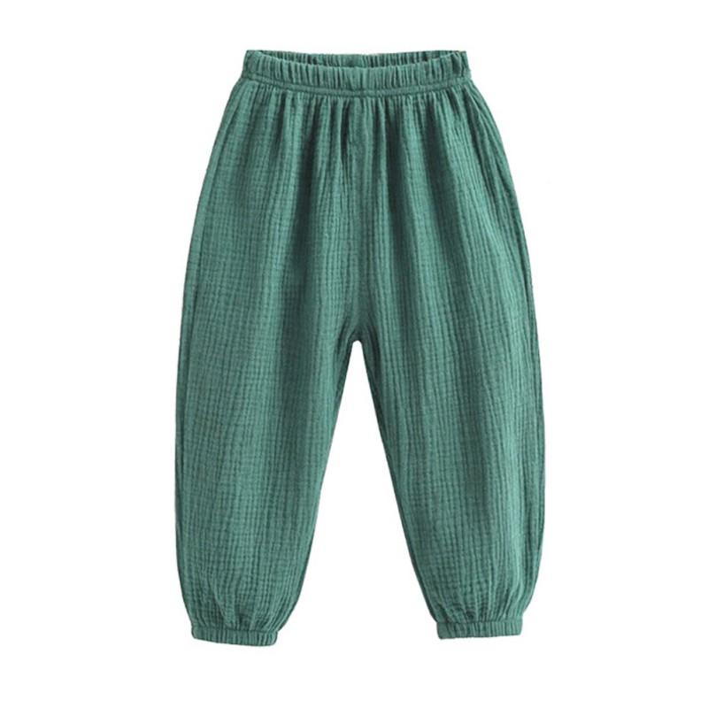 Kids Pants Cotton Linen Soft Trousers Casual Long Pants for Boys and Girls