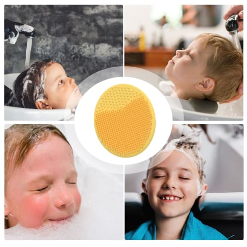 Baby Bath Brush - Silicone Baby Hair Scrubber, Baby Scalp Massager, Baby Bath Brush for Newborns, Brush Comb, Baby Cradle Cap Brush, Bath Scrubber for