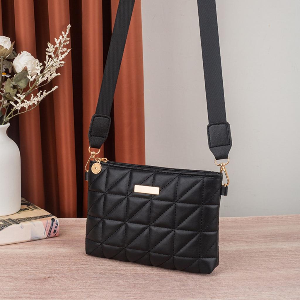 Dámska, Patchworková Kockovaná, Taška cez telo, Odnímateľný Ramenný Popruh, Zapínanie na zips, Denná Kabelka, Kompaktná Kabelka, Nevyhnutná na každodenné použitie