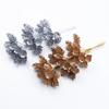 1/4Pcs Gold Silver Christmas Pine Cone Artificial Plants Diy Gifts Candy Box Wedding Decorative Flowers Home Decor Accessories