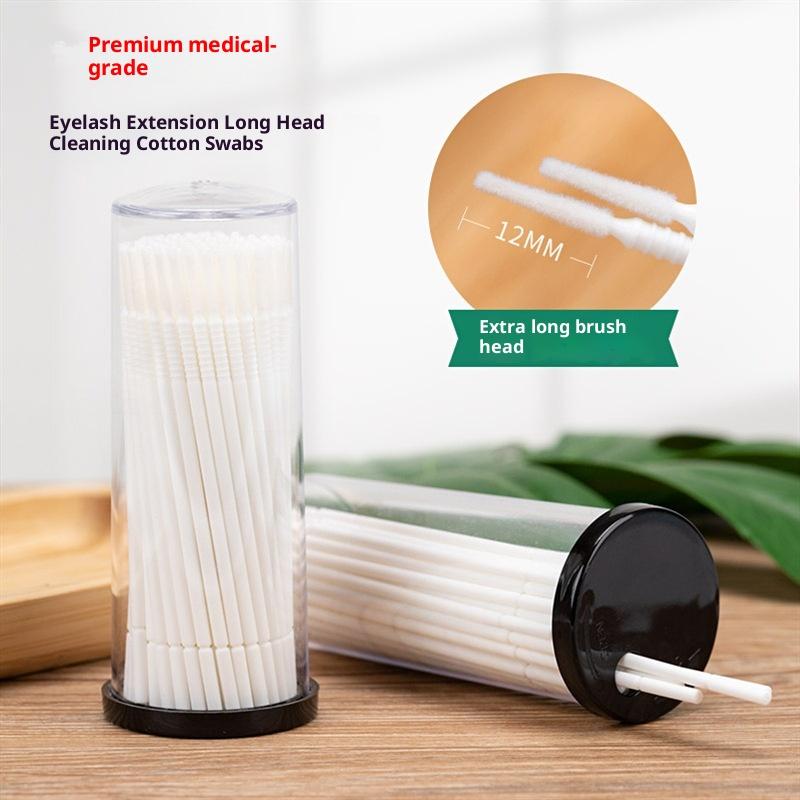 100Pcs Disposable Micro Brush Applicator Microswabs For Eyelash Extension Removing Tools, Mini Cotton Swab Brushes For Makeup