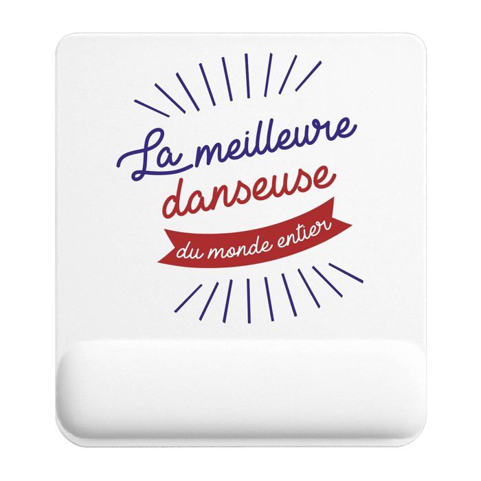 Tapis de souris - PLANETEE - Danseuse - Multicolore - 22x18 cm - 3 mm antidérapant