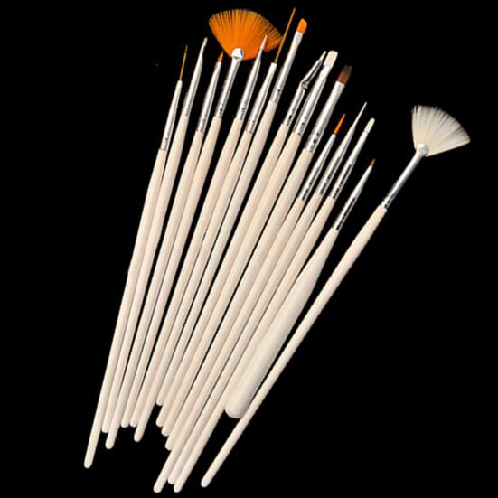 15 Pcs Professional Nail Art Design Painting Drawing Pen Brush Set Nail DIY Tool