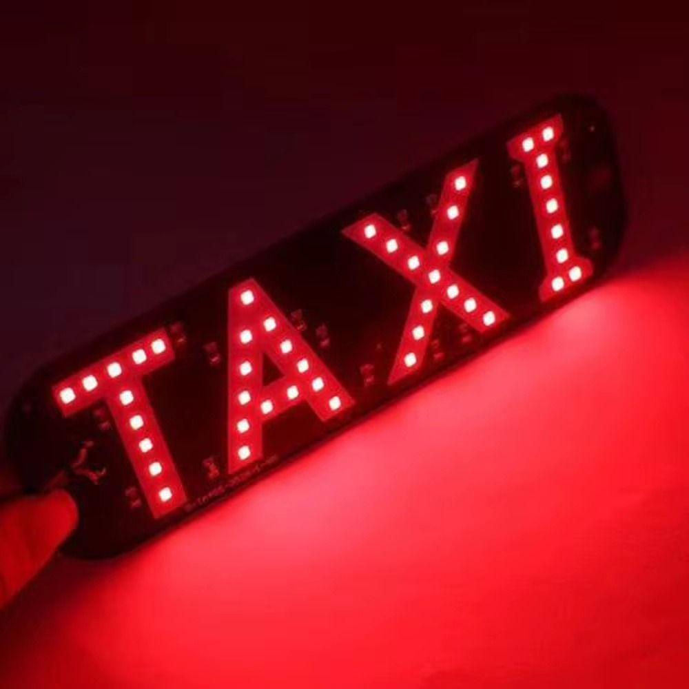 T-A-X-I LED Taxi Sign Light Creative Auto Indicator Lamp Taxi Led Light  Panel Accessories