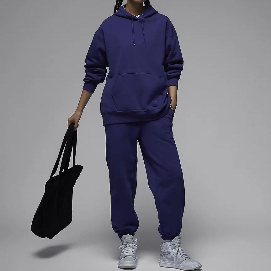 (WMNS) Air Jordan Flight Fleece Trousers 'Dark Purple' Women's FB5114-502