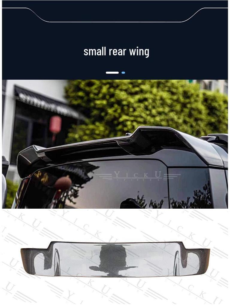 Land Rover Defender Carbon Fiber Rear Spoiler - Chelsea, Tiger Fang, KN Styles