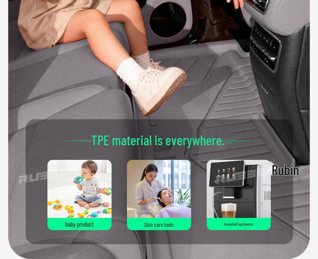 Pamir Brown TPE Floor Mats for Nio ES8 - Complete Car Interior Accessory Set