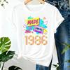 Unisex Unisex Retro 80s Graphic Tee Vintage Made In 1986 Tshirt Cassette Tape Birthday Gift Fashion Short Sleeve Summer Casual Tops