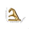 Heart Hand Bookends Books Stopper Creative Decorative Gesture Figurine for