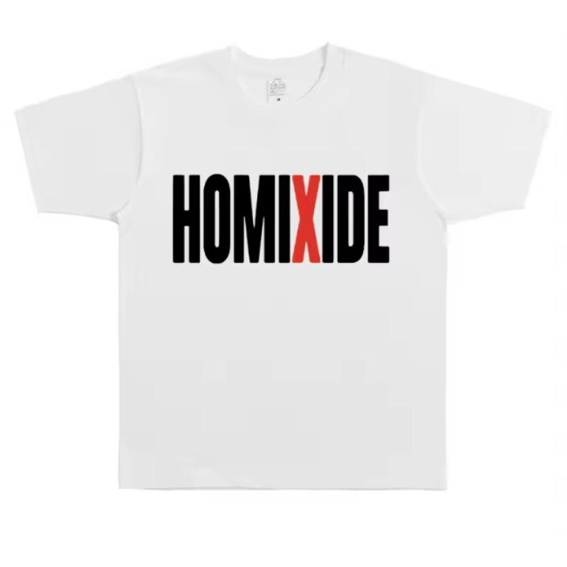 Rapper Homixide Gang Graphic Tshirt Playboi Carti Opium Merch Tshirt Men Women Hip Hop Oversized T Shirts Male Cotton Tops Tees
