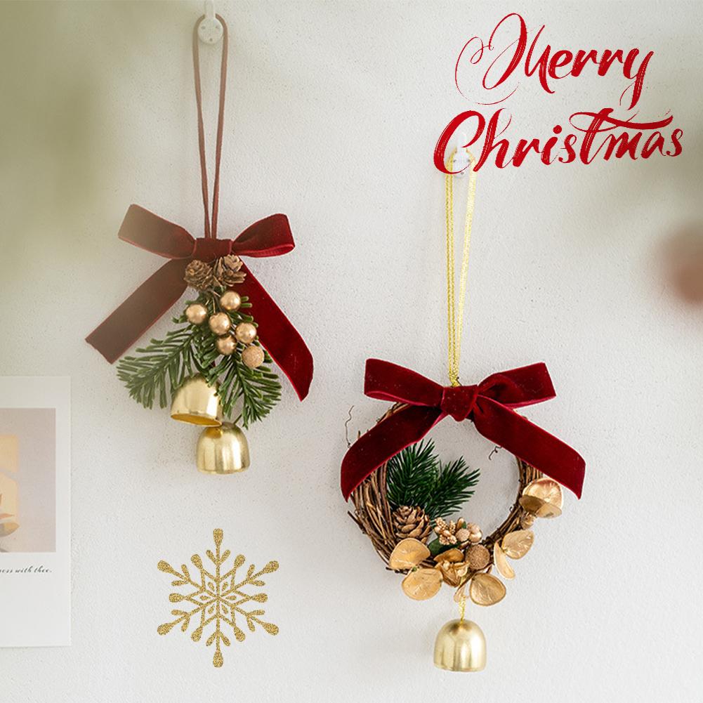 Christmas Decorations Christmas Tree Pendants Simulation Novelson New Year Bell Car Hanging Indoor Pendant  Christmas Gifts