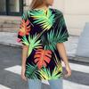 Women's T Shirt Print Button Short Sleeve Daily Weekend Fashion Basic V- Neck Regular Top