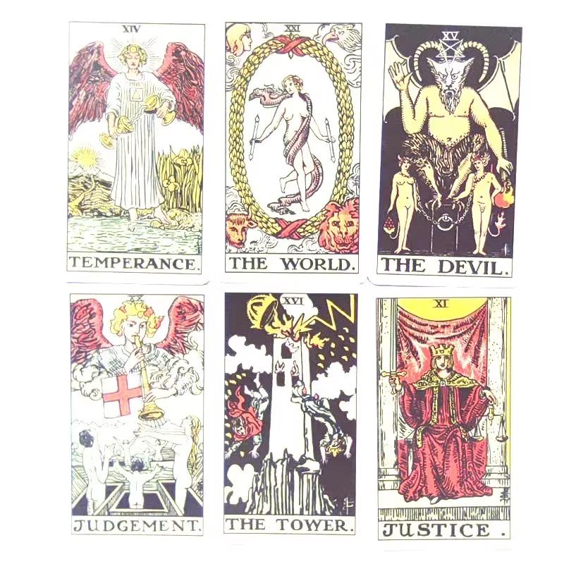 Tarot Original 1909 Deckkarte 1909 Rider Waite Smith Tarot Brettspiel Wahrsagerei