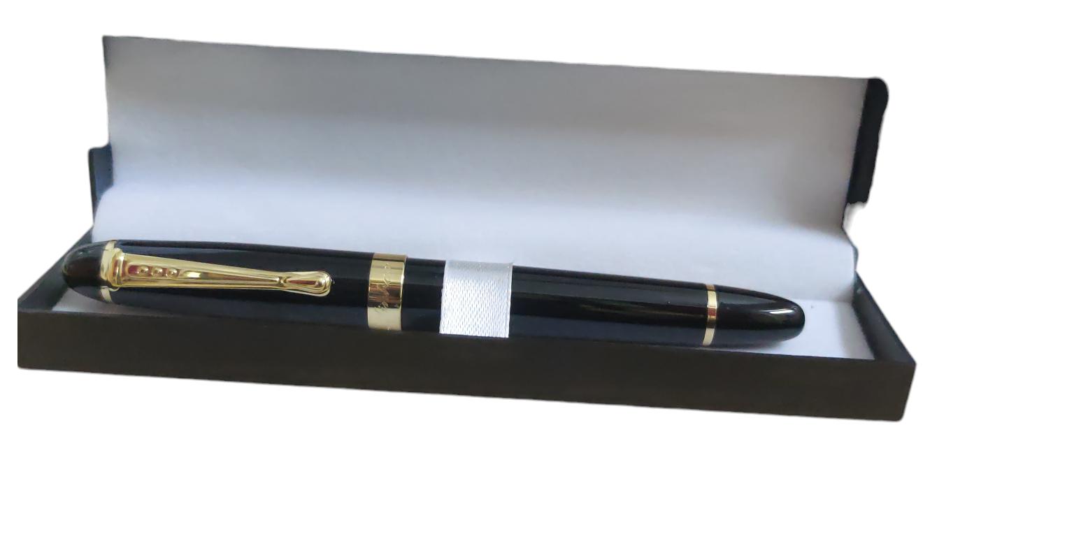 @ Jinhao Gold Leaf Rock Fountain Blue Pen SM255-60% OFF